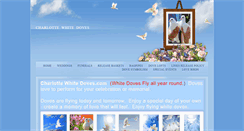 Desktop Screenshot of charlottewhitedoves.com